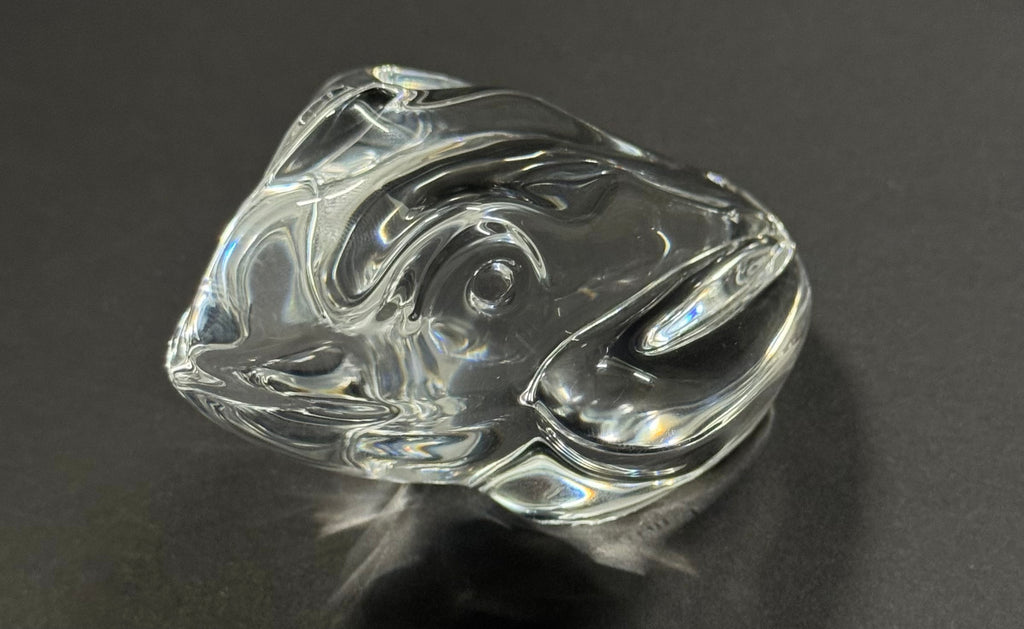 Daum France Crystal Bull Frog image 0