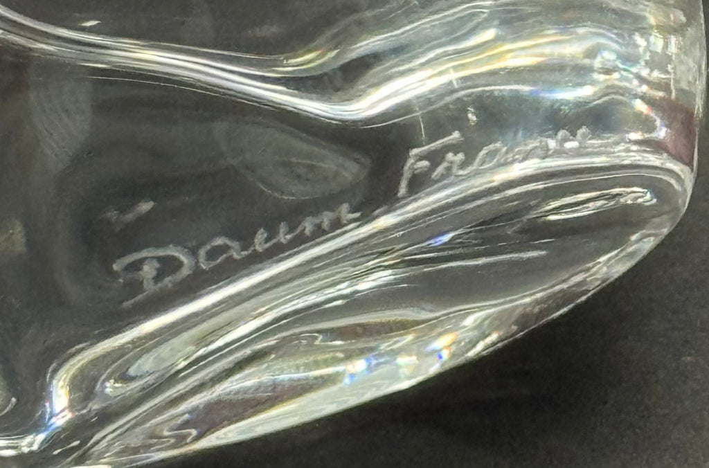Daum France Crystal Bull Frog image 2