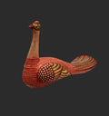 Mexican Folk Art Paper Mache Peacock, Signed J. Inès Arana image 0