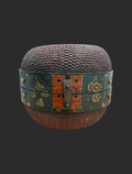 Chinese Vintage Woven Basket Hat Box