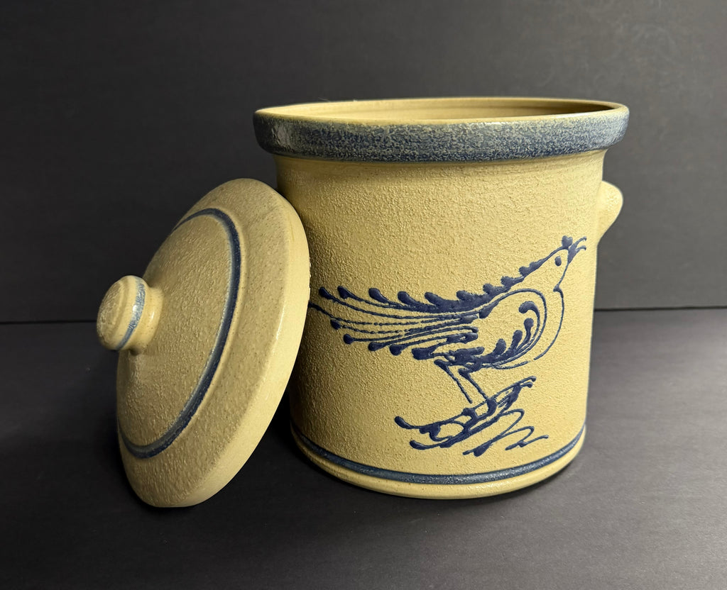 Vintage Cedar Swamp Stoneware Co. Jar With Lid
