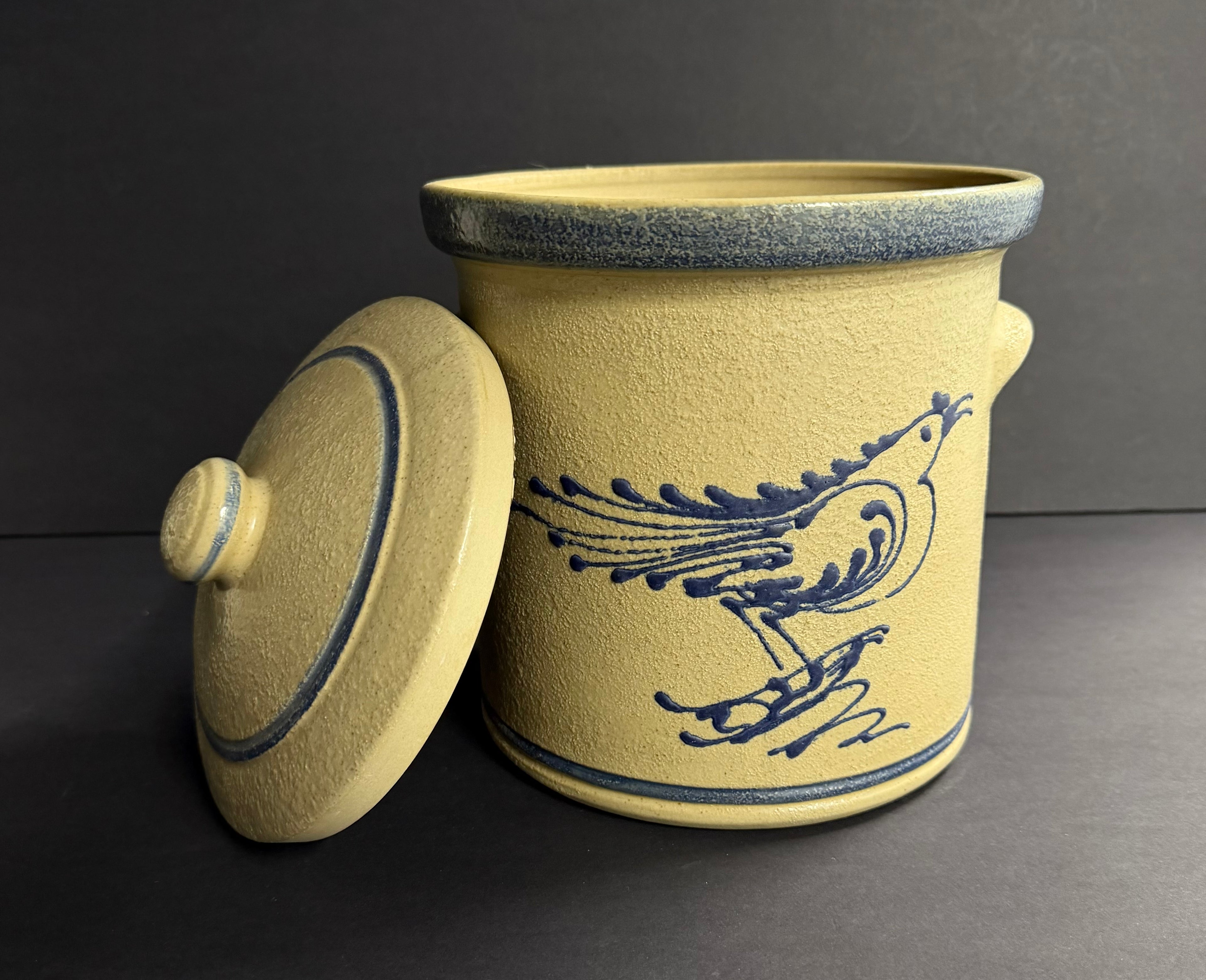 Vintage Cedar Swamp Stoneware Co. Jar With Lid