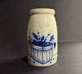 1992 Salmon Falls Pottery Blueberry Basket Vase Crock Stoneware