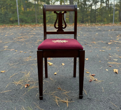 A Merriam Co. Antique Needlepoint Chair image 0