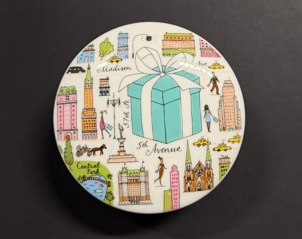 Tiffany &amp; Co. New York 5th Avenue Porcelain Trinket Box image 0