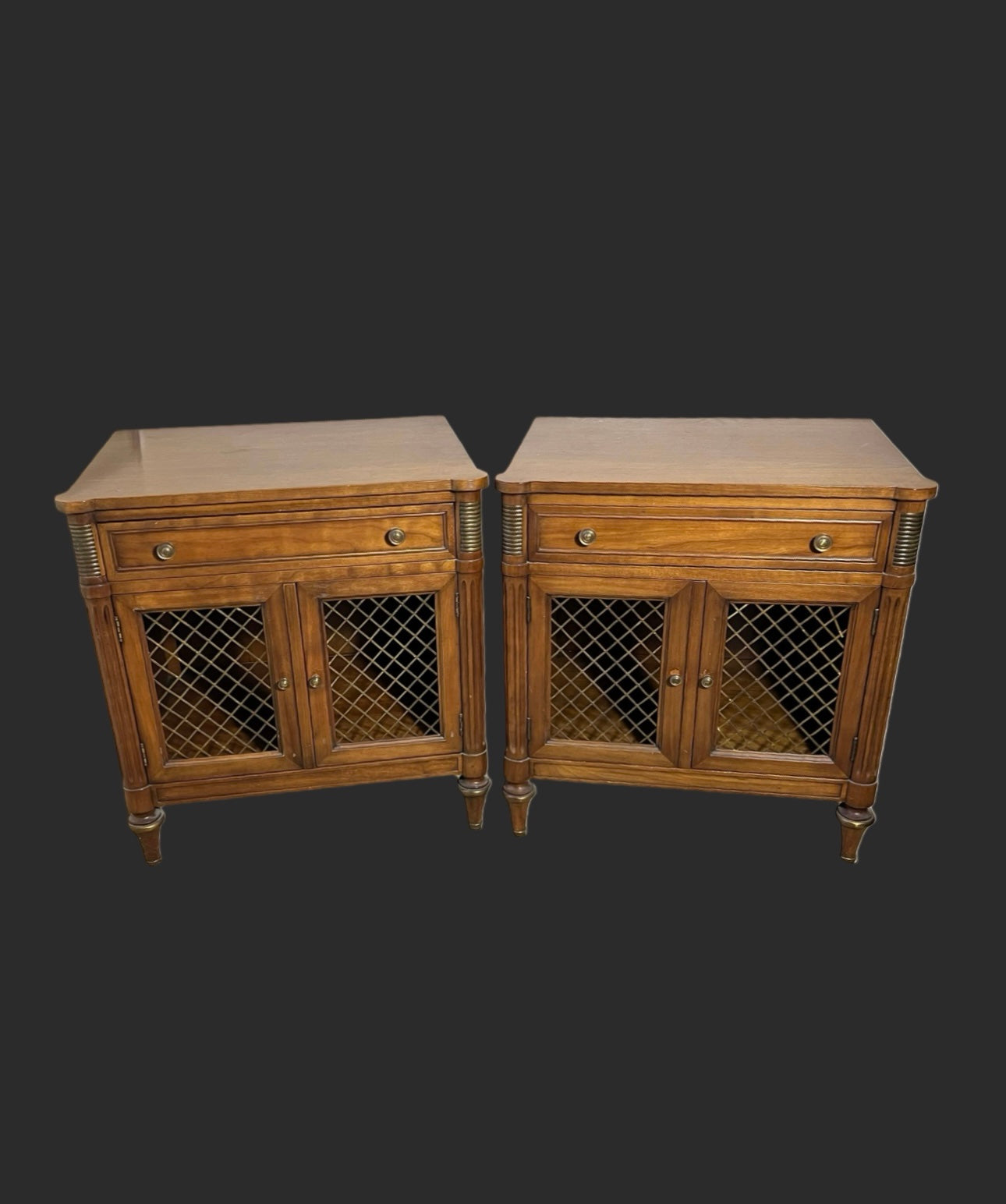 Kindel French Regency Style Nightstand Pair image 0