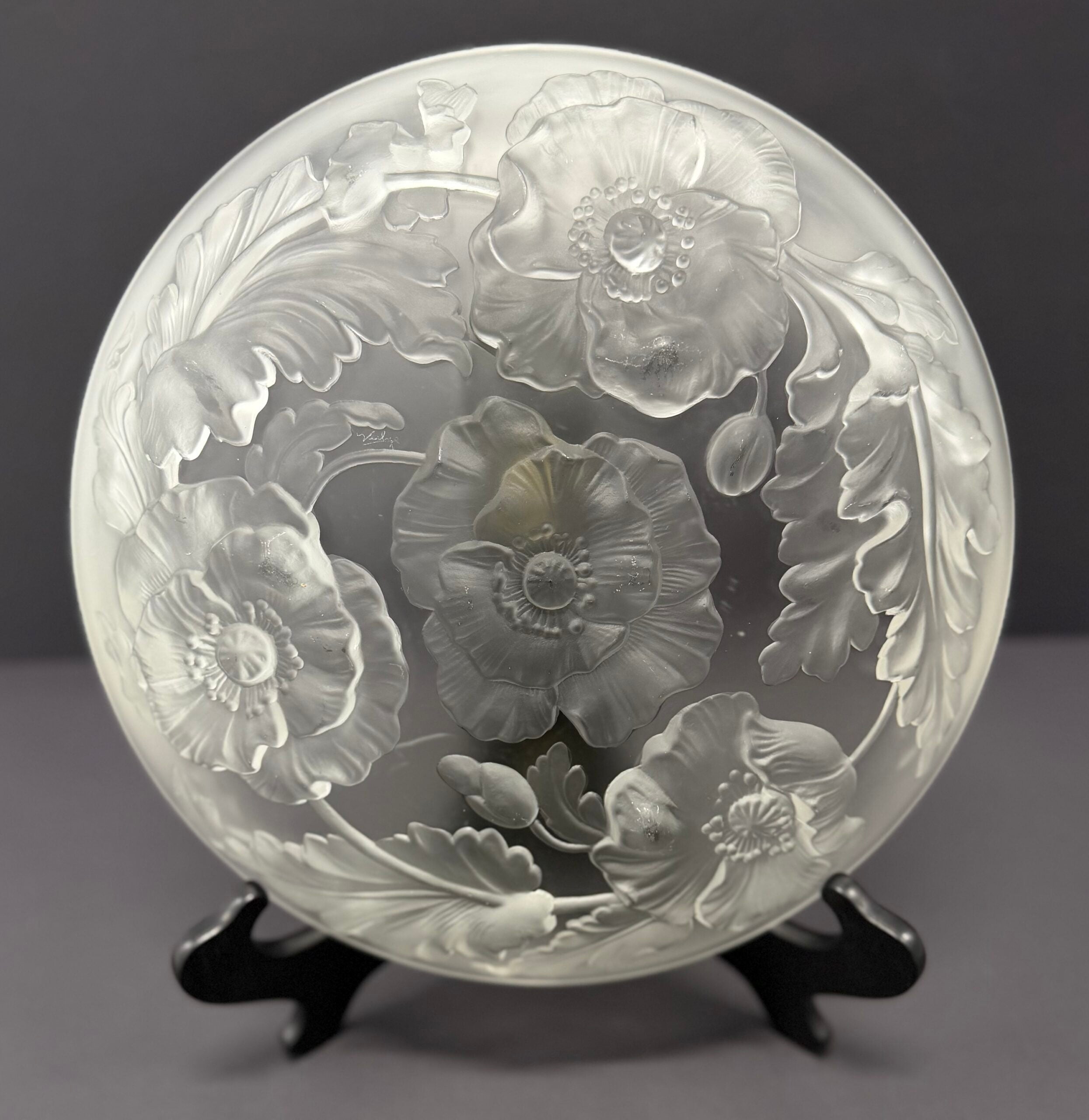 1935 Verrerie D’Andelys Glass Coupe, Charger image 1