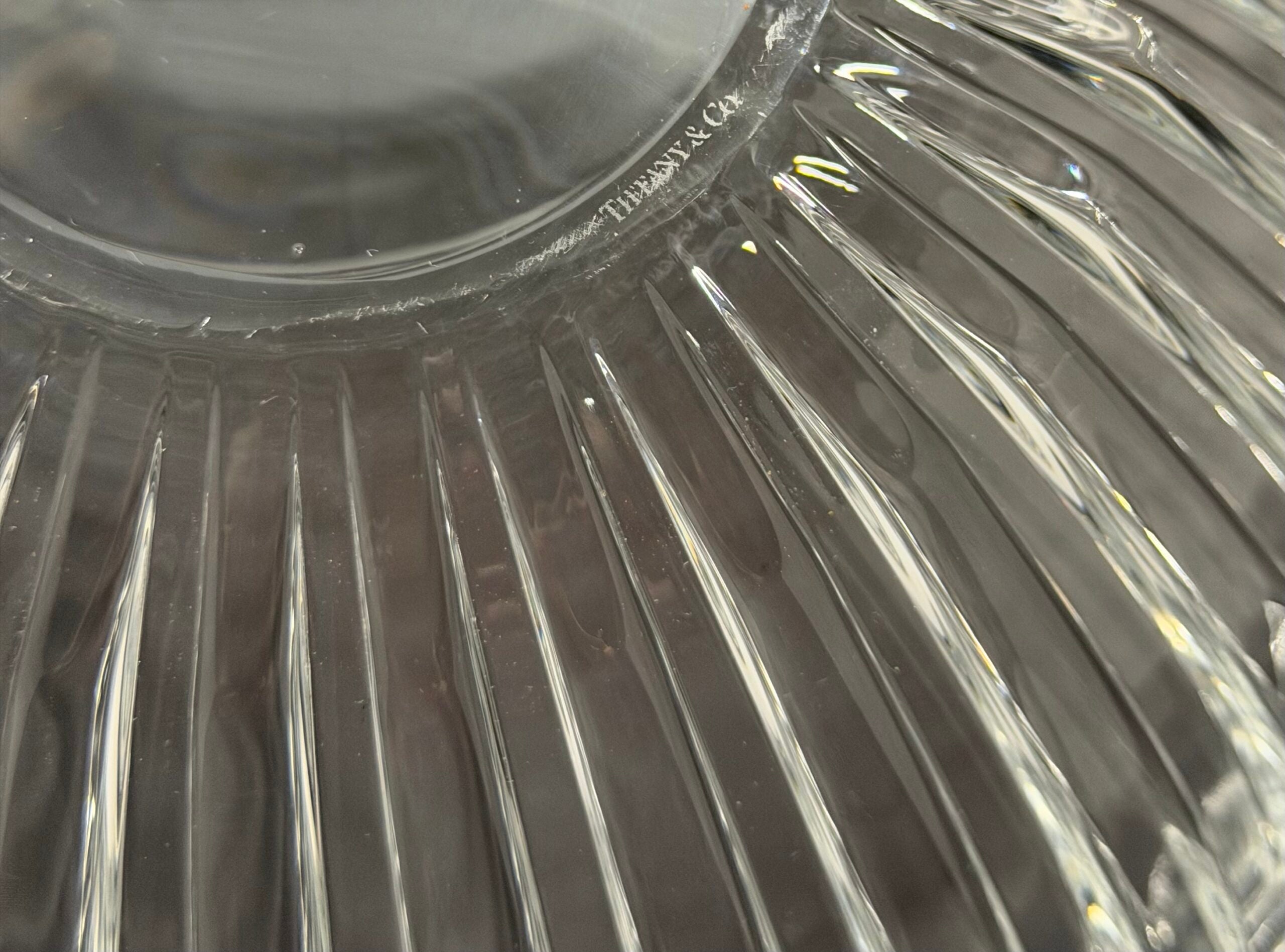 Tiffany &amp; Co. Atlas Roman Numeral Crystal Bowl image 2