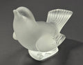 Vintage Lalique France Frosted Sparrow Bird Figurine image 0