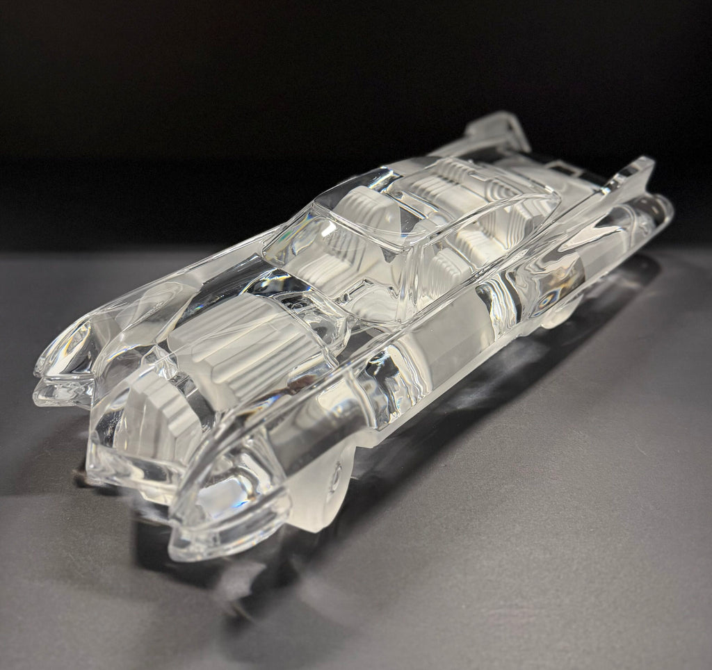 Daum France Crystal Cadillac Eldorado Sculpture Signed image 0