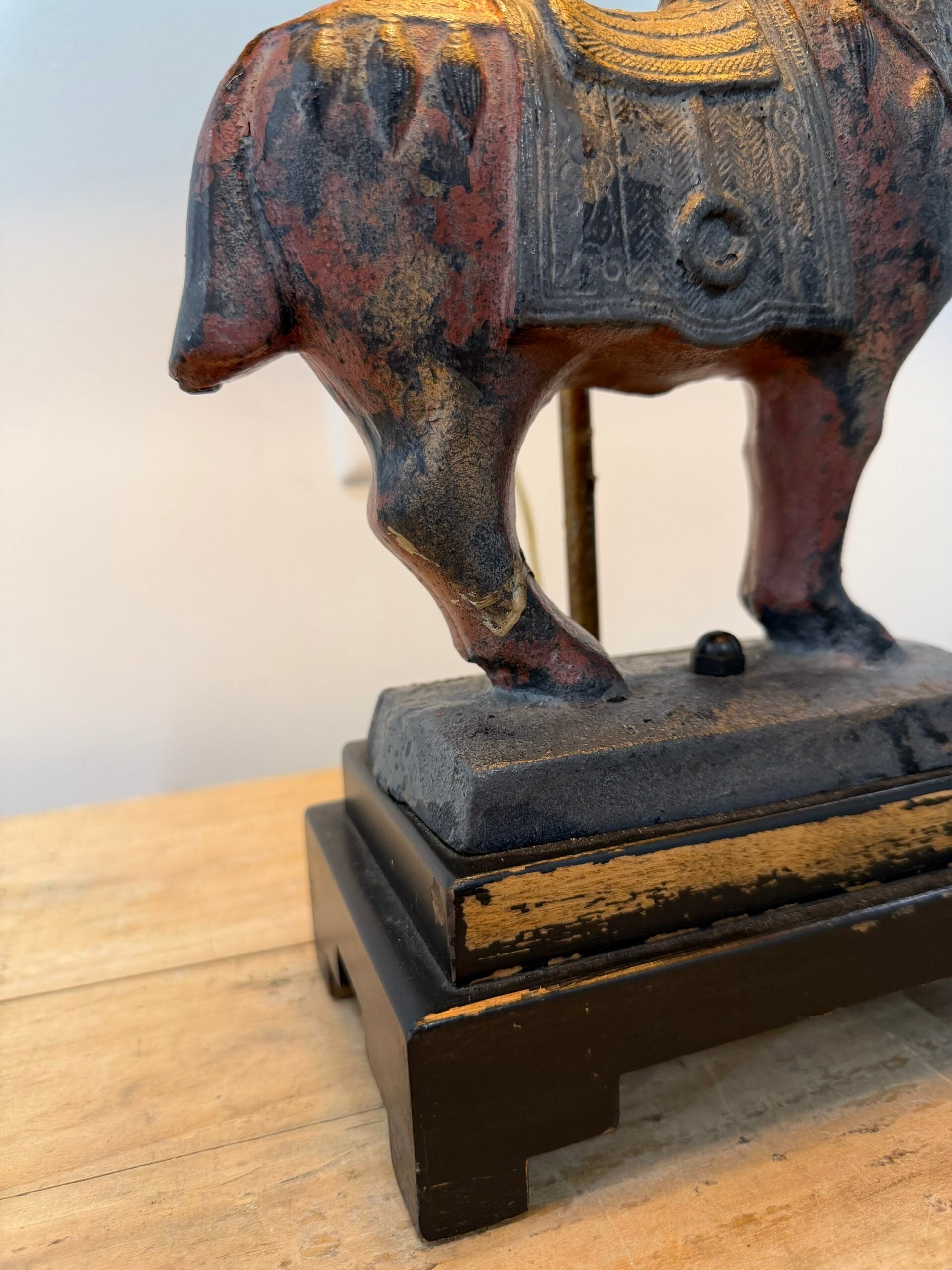 Frederick Cooper Cast Iron Tang Horse Lamp image 2