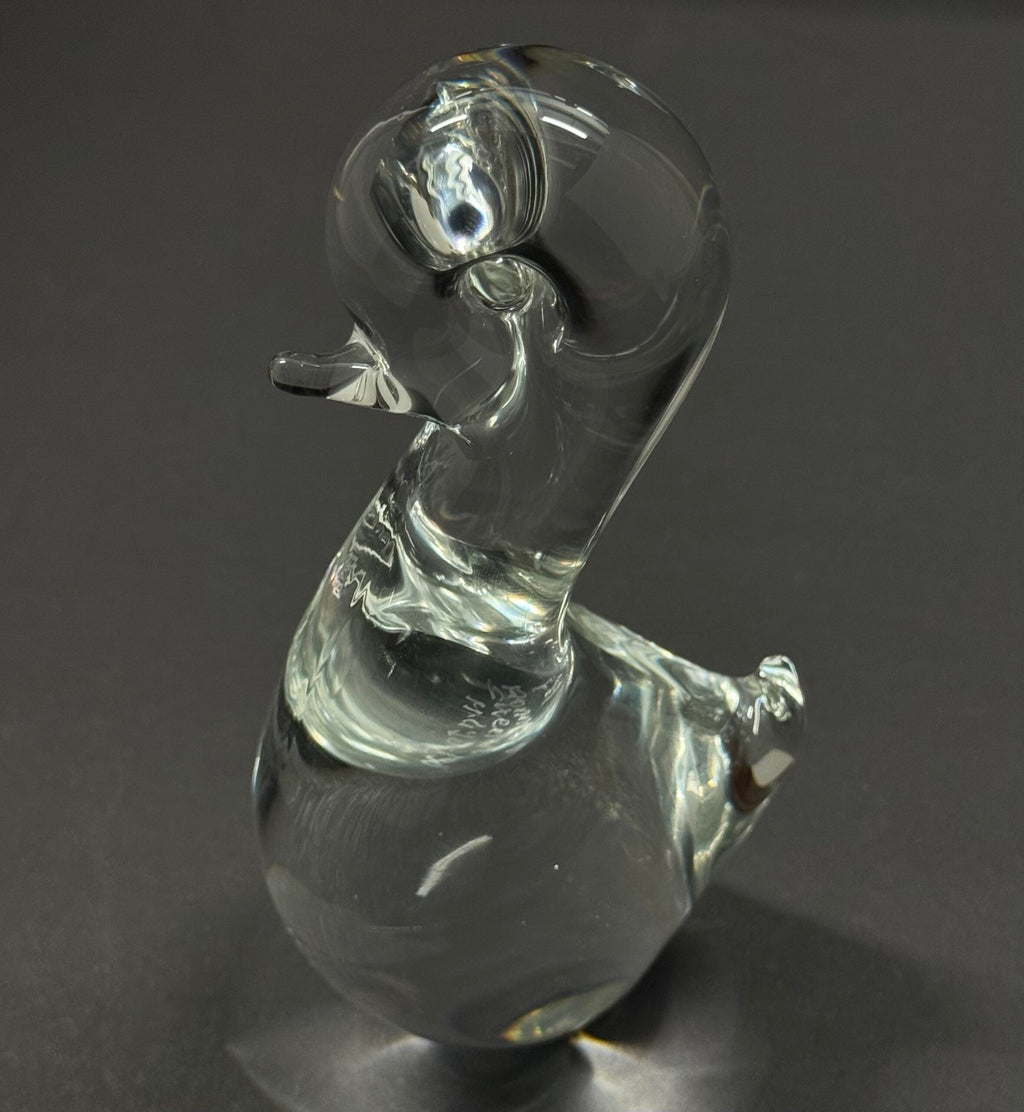 FM Ronneby Konstglas Sweden Glass Duck image 0