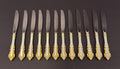 Gorham "Golden Medici" Gold Washed Sterling Silver Handled Knives image 0