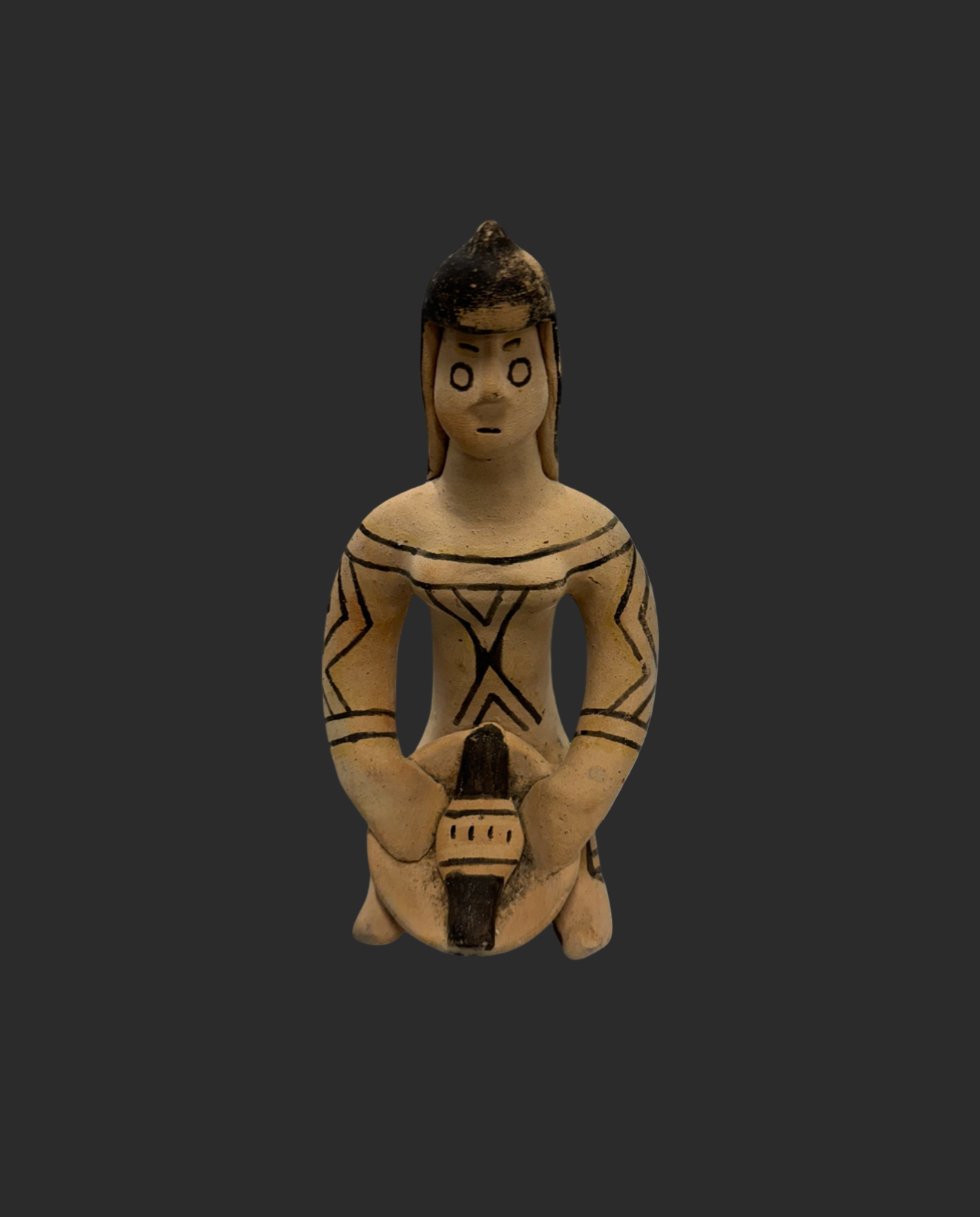 Karaja Clay Tribal Made Primitive Sculpture Brazil