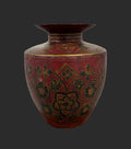 Kashmiri Indo-Raj Hand Painted Metal Vase image 0