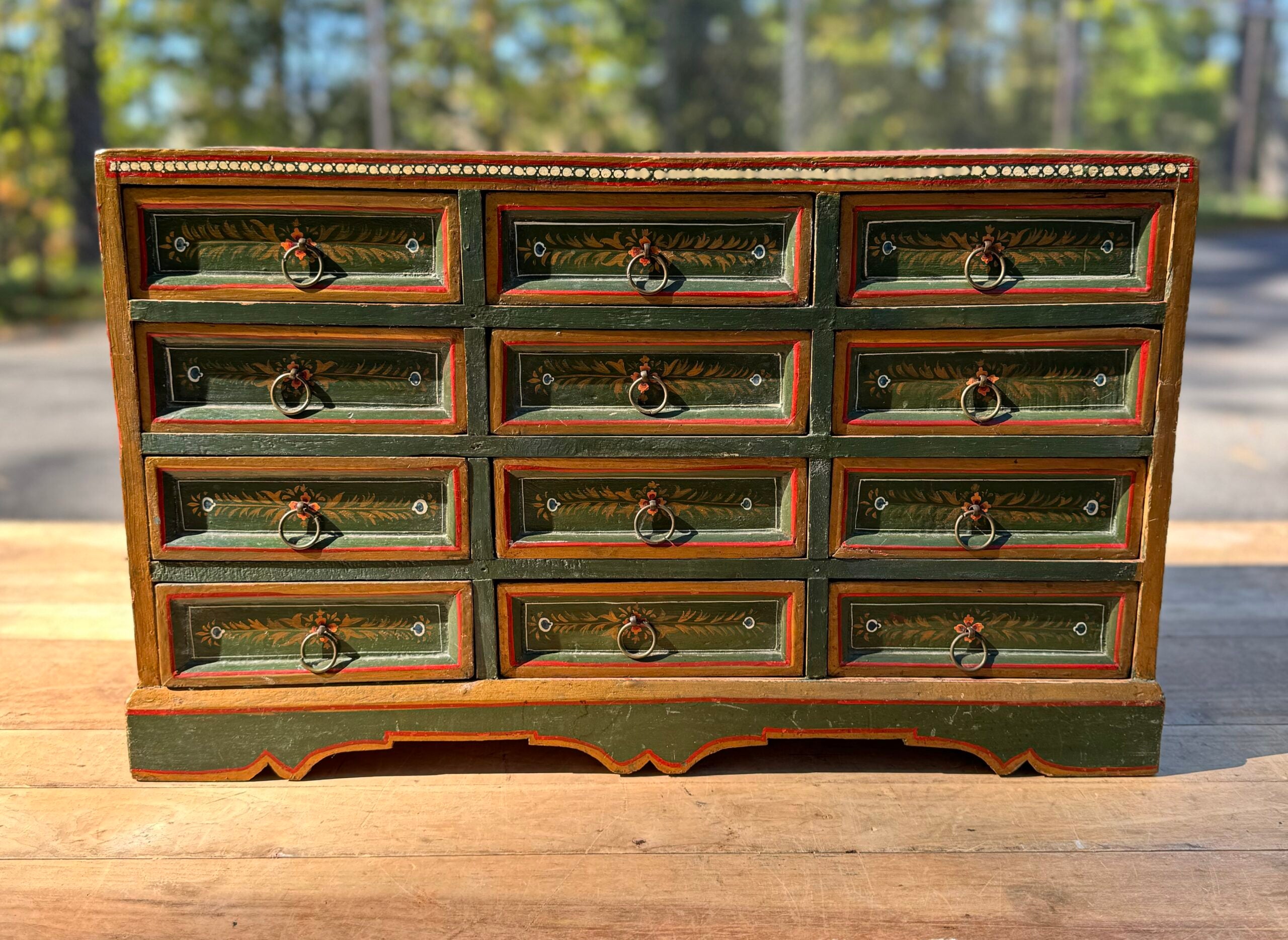 Hand Painted Tibetan Chest image 0