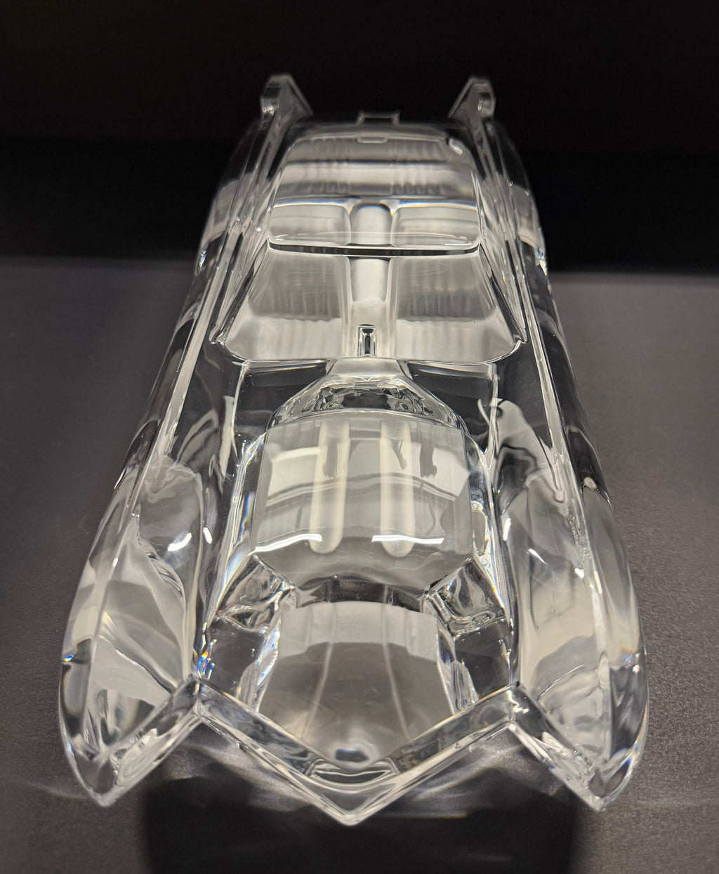 Daum France Crystal Cadillac Eldorado Sculpture Signed image 2