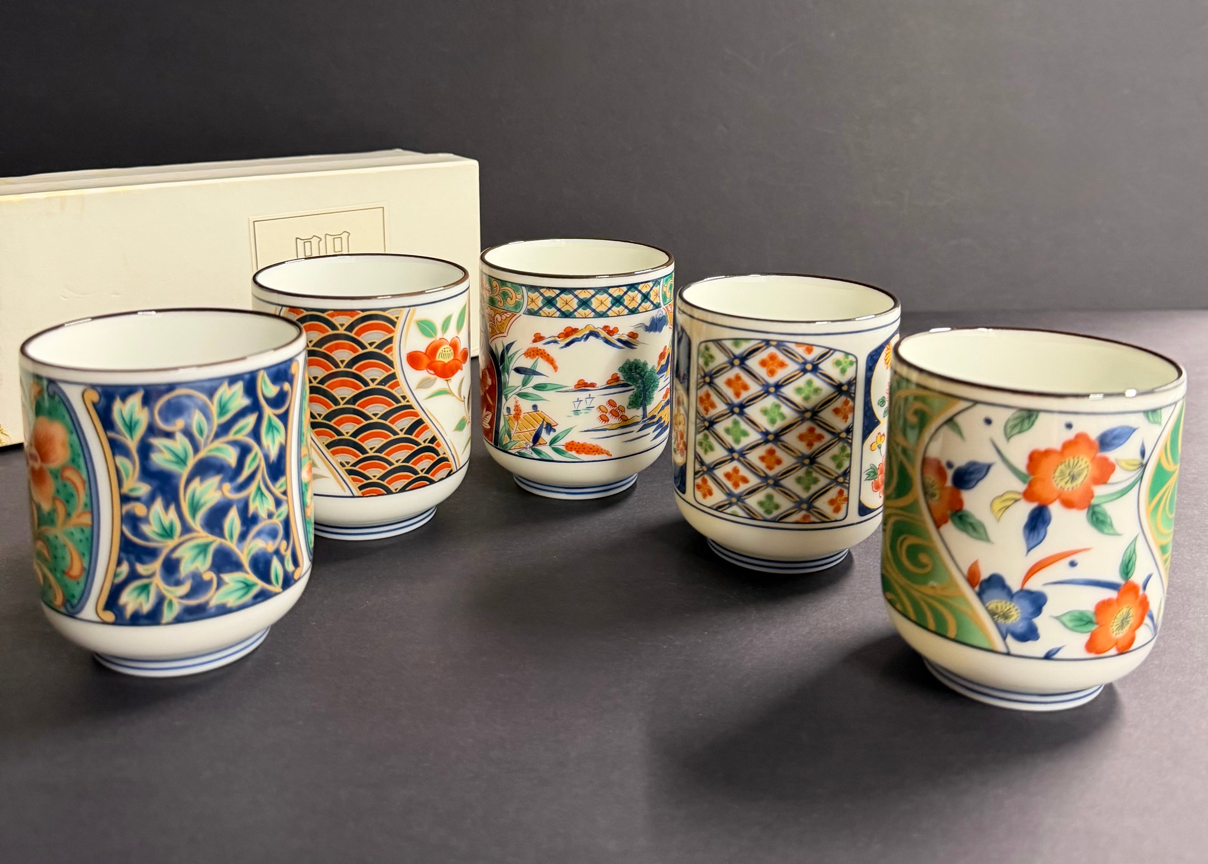 SHIKINO UTSUWA 5 Tea Cup Set