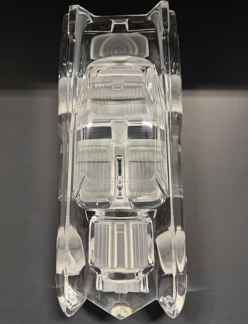 Daum France Crystal Cadillac Eldorado Sculpture Signed image 3