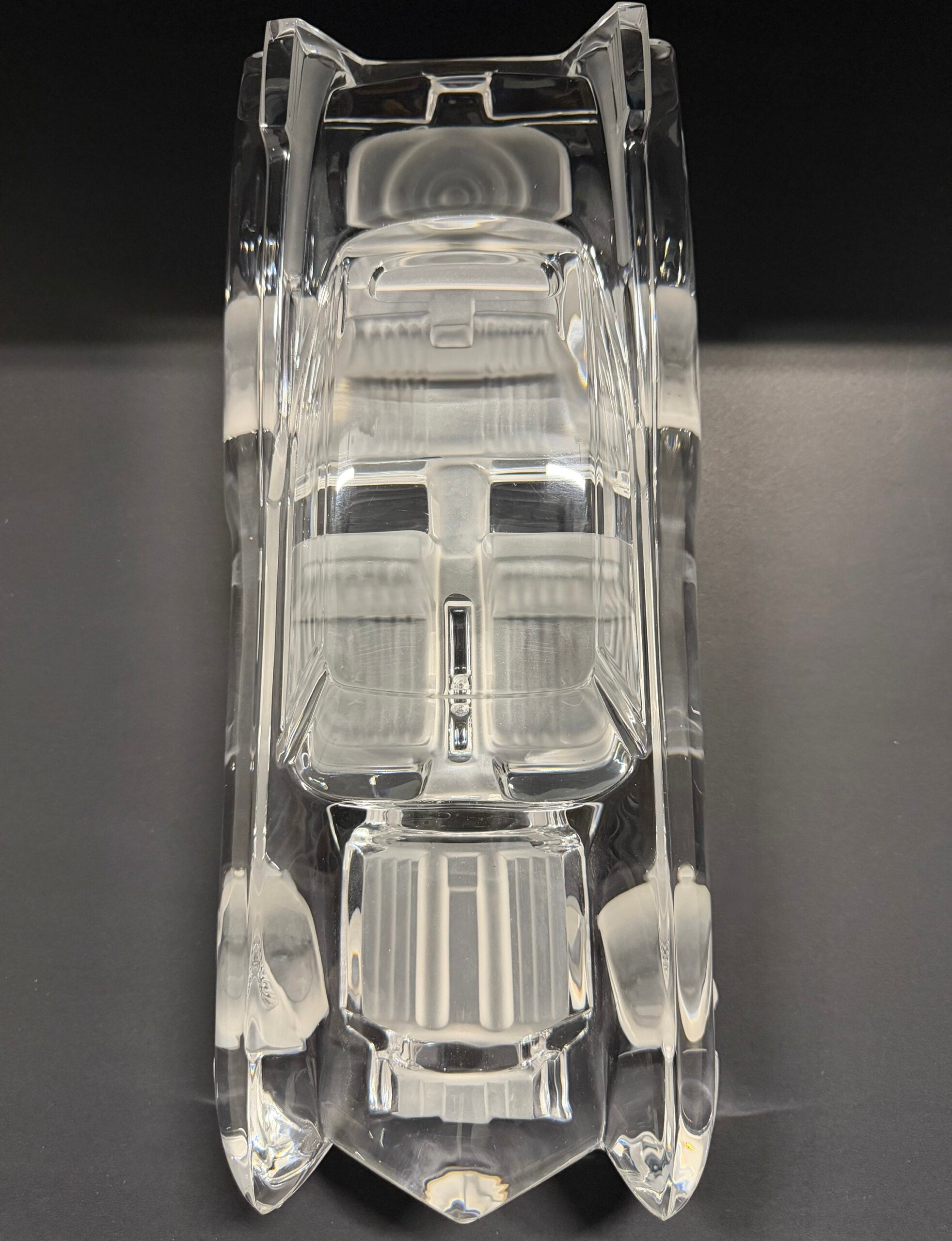 Daum France Crystal Cadillac Eldorado Sculpture Signed image 3