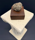 Antique Pre Columbian Mexico Pottery Effigy Head Fragment Terra Cotta