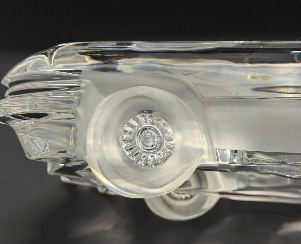 Daum France Crystal Cadillac Eldorado Sculpture Signed image 4