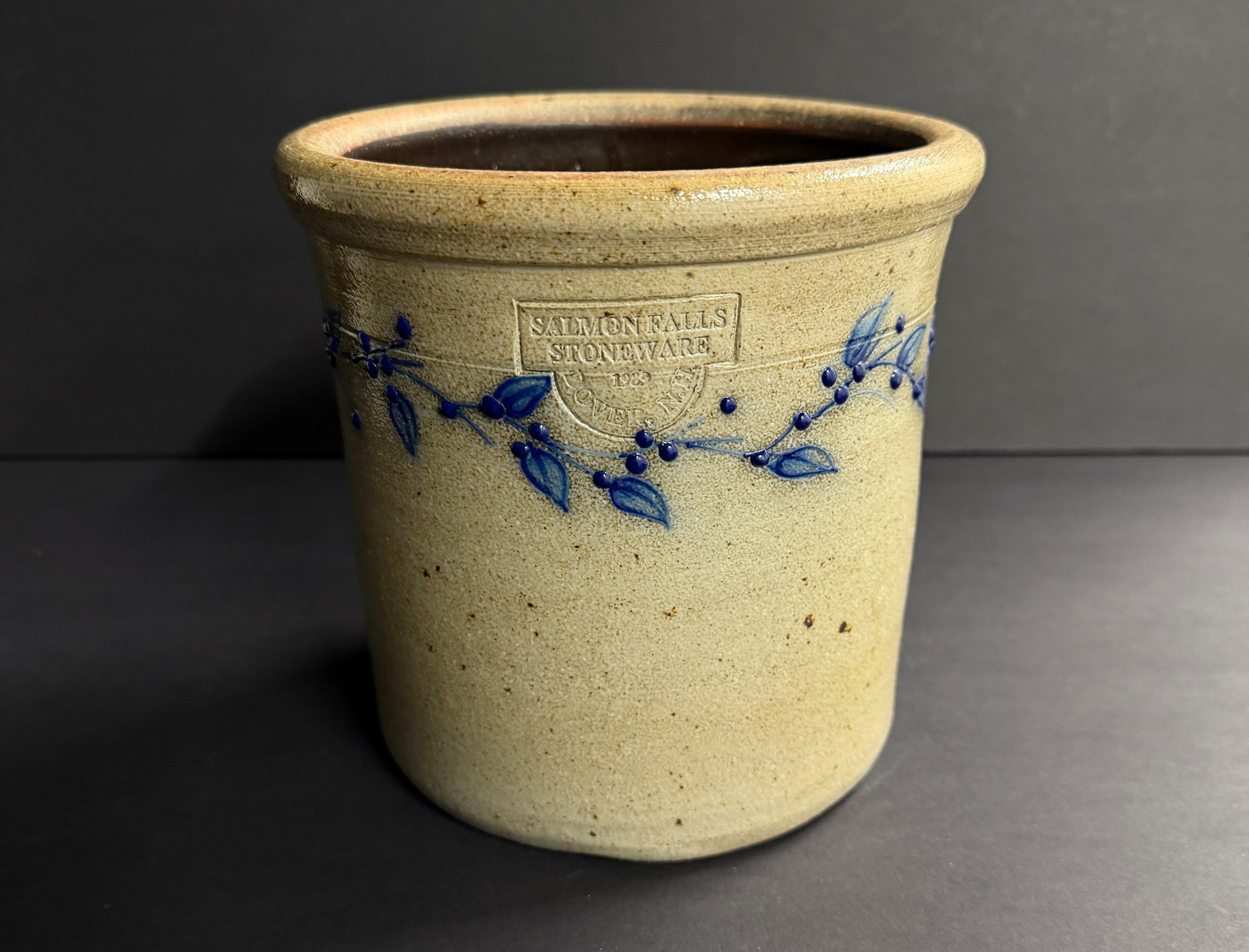 1989 Salmon Falls Crock Marked W