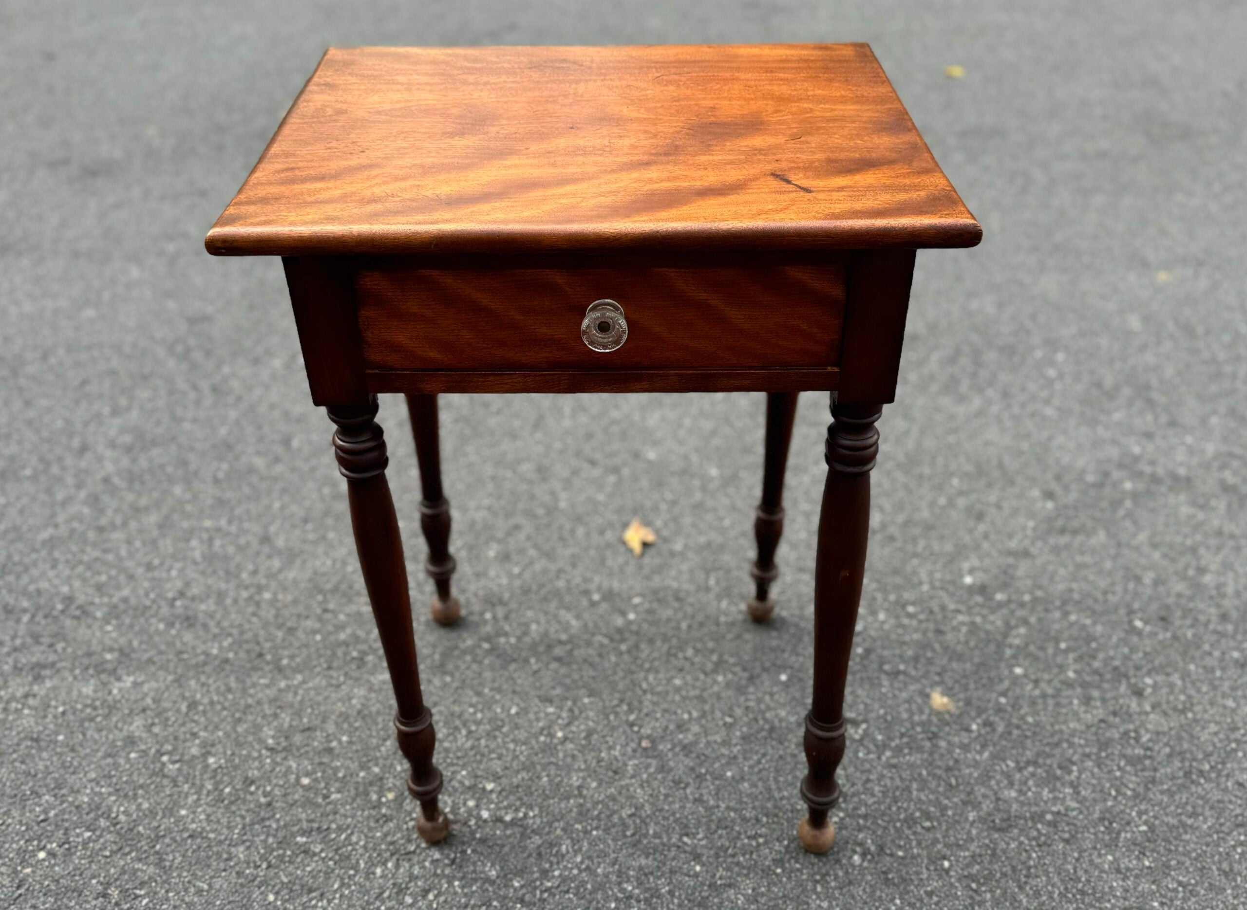 Antique N.E. SHERATON 1 Drawer Stand image 0