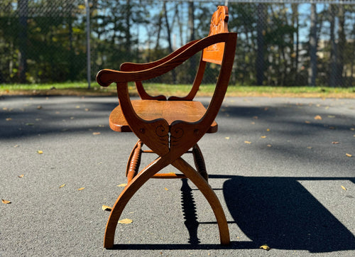 Antique Oak North Wind Bench image 1