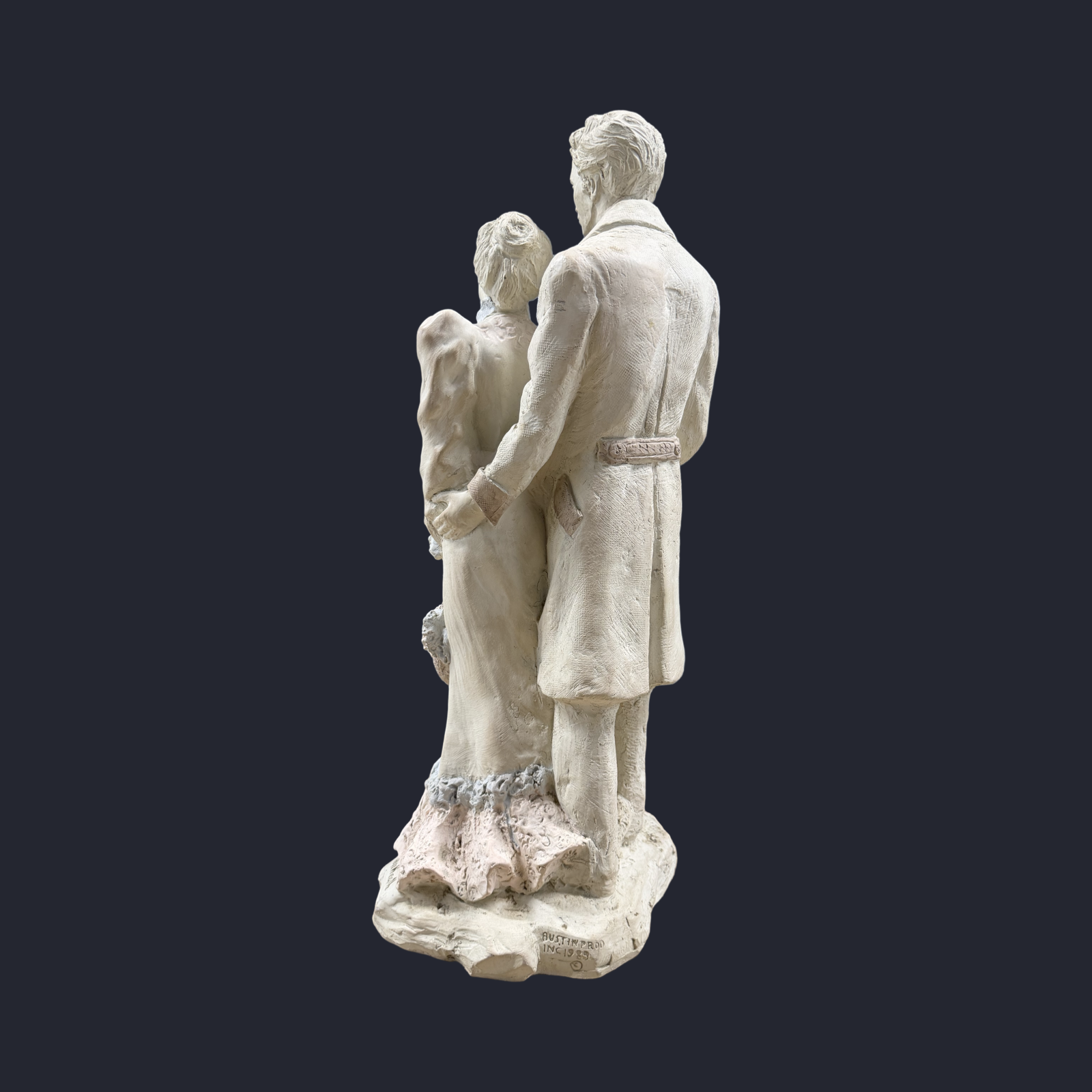 Victorian Romance Couple Austin Production Sculpture By Artist Alice Heath