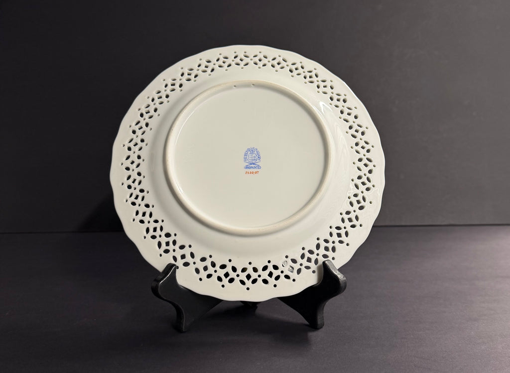 Herend Hungary Porcelain Floral Bouquet Wall Decoration Plate
