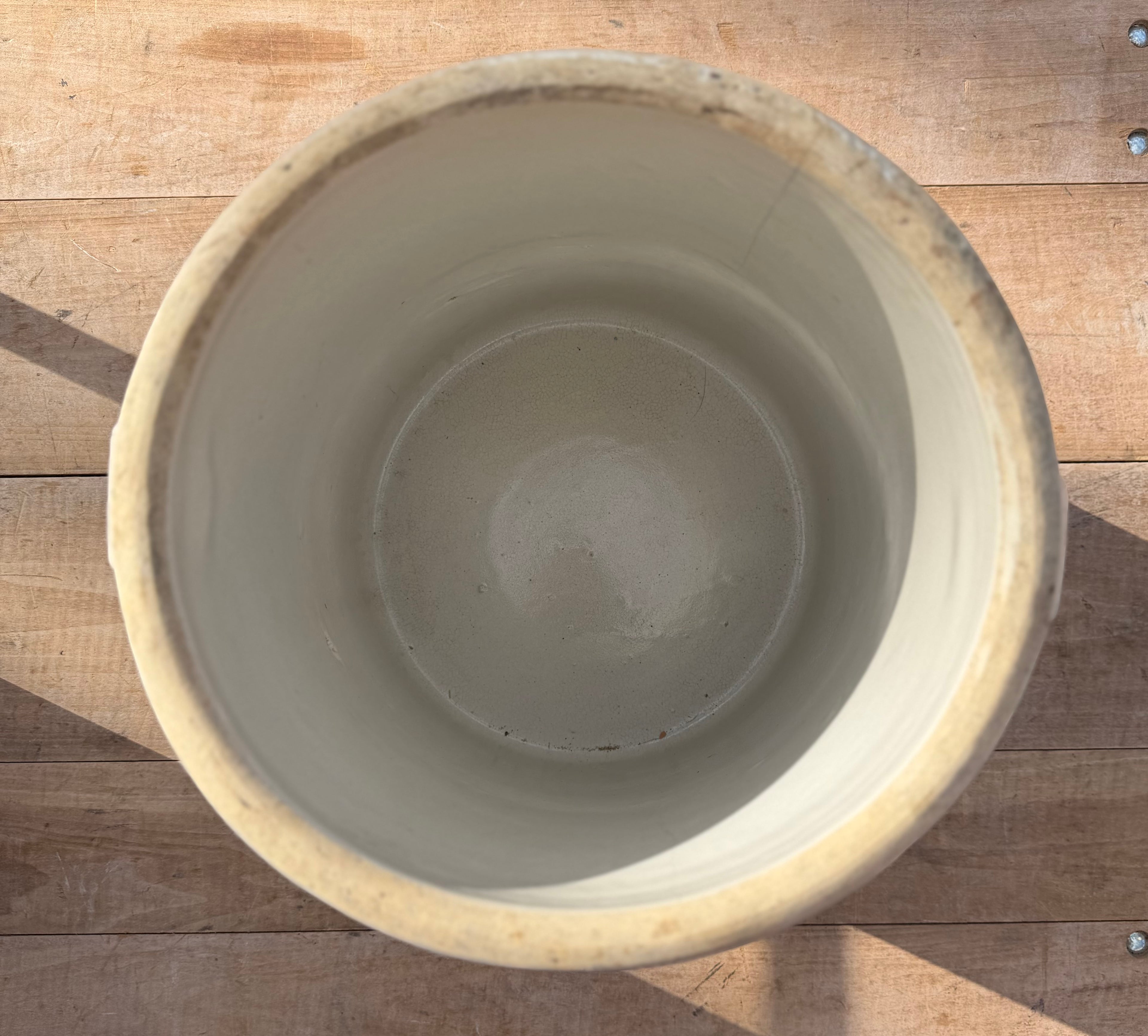 Vintage Robinson Ransbottom (6) Gallon Crock With Handles