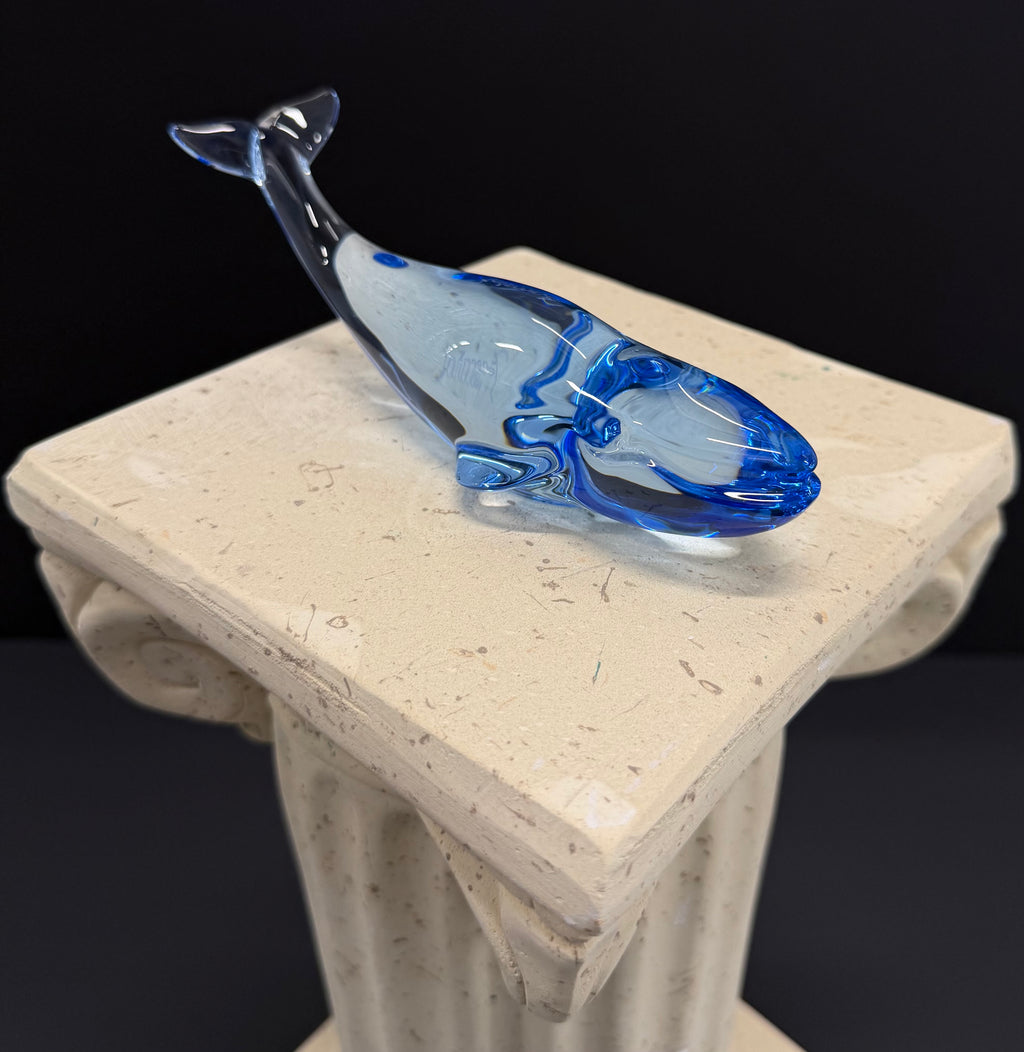 Baccarat Crystal Blue Humpback Whale