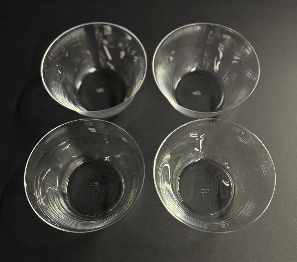 Lalique France - Set Of Four Glass Bowls