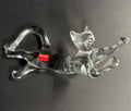 Baccarat Crystal Figurine Cat Stretching