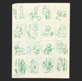 Circa 1977 Bugs Bunny in Outer space storybook sketch