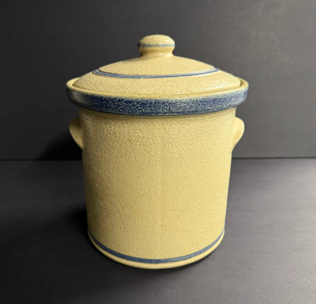 Vintage Cedar Swamp Stoneware Co. Jar With Lid