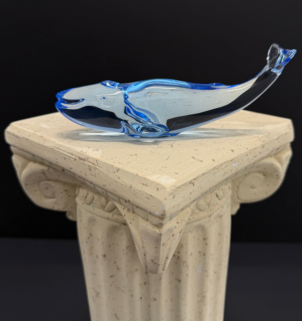 Baccarat Crystal Blue Humpback Whale