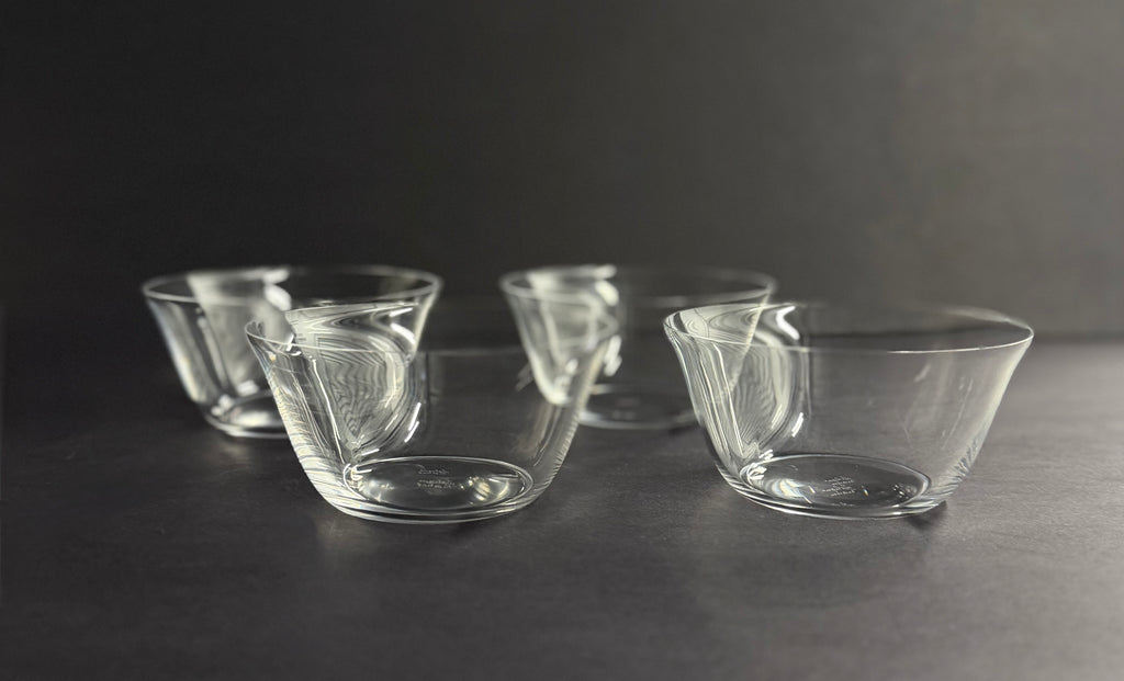 Lalique France - Set Of Four Glass Bowls