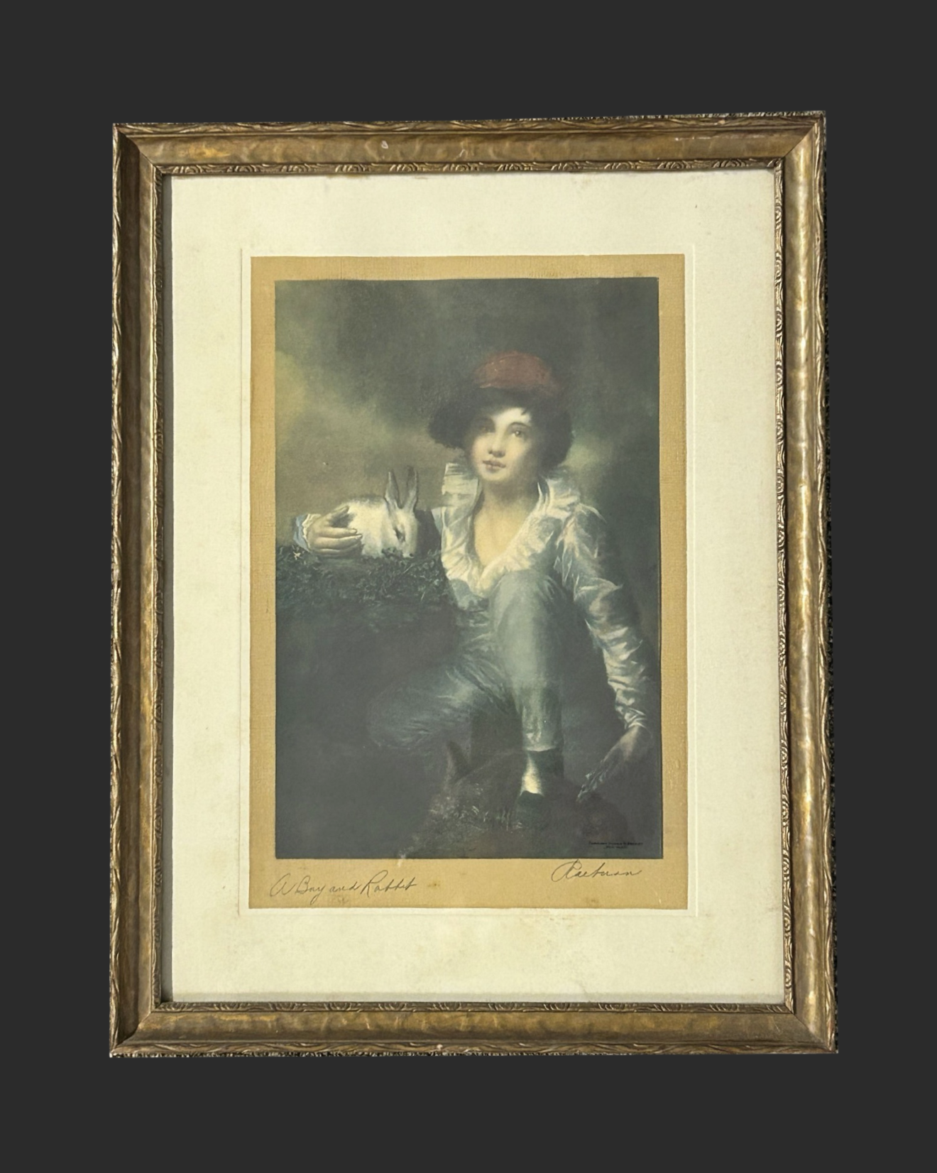 1939 “A Boy And Rabbit" BY Raeburn