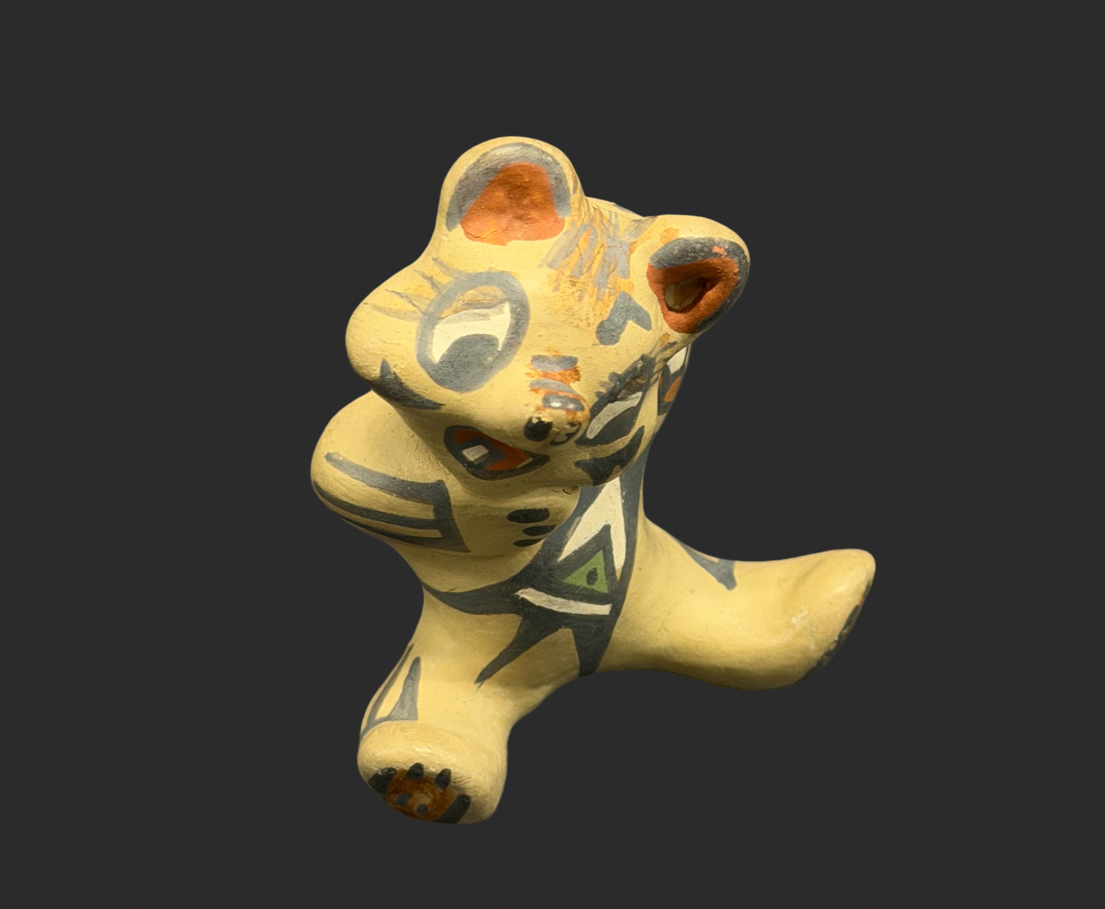 Santa Clara Margaret And Luther Gutierrez Small Pottery Bear Figurine