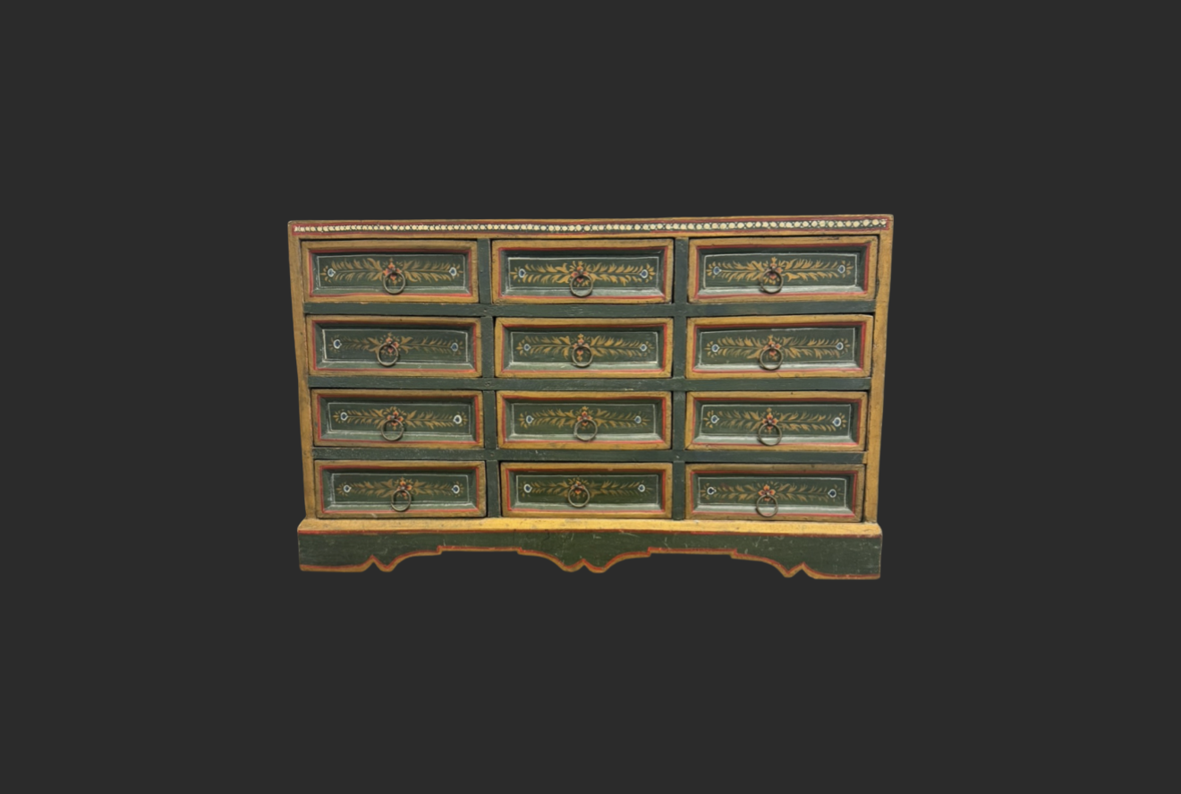 Hand Painted Tibetan Chest