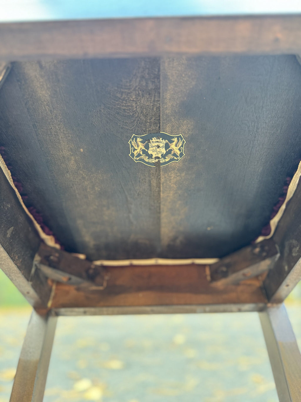 A Merriam Co. Antique Needlepoint Chair image 3