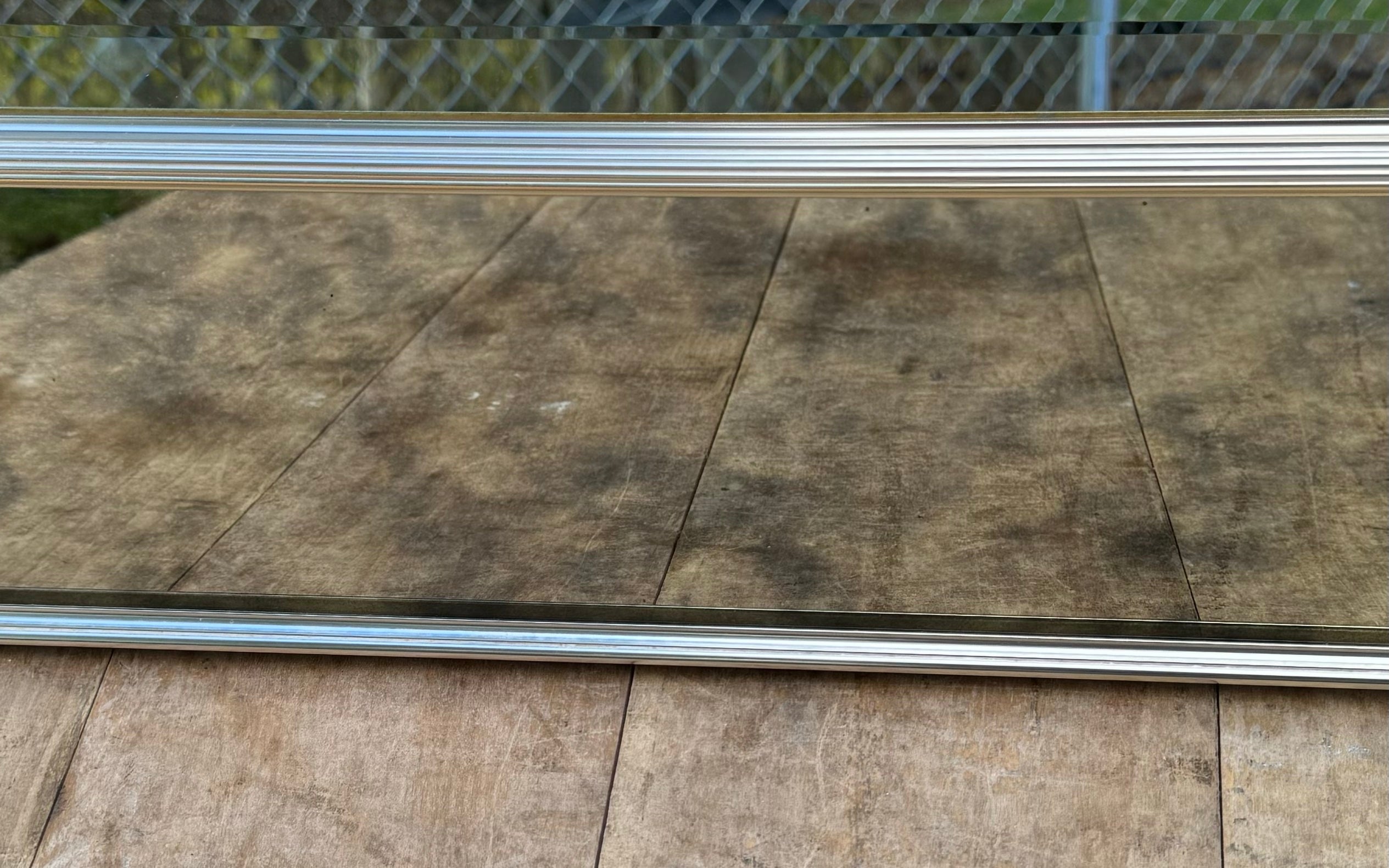 LaBARGE Vintage 1960’s Gold/Silver Beveled Mirror image 1