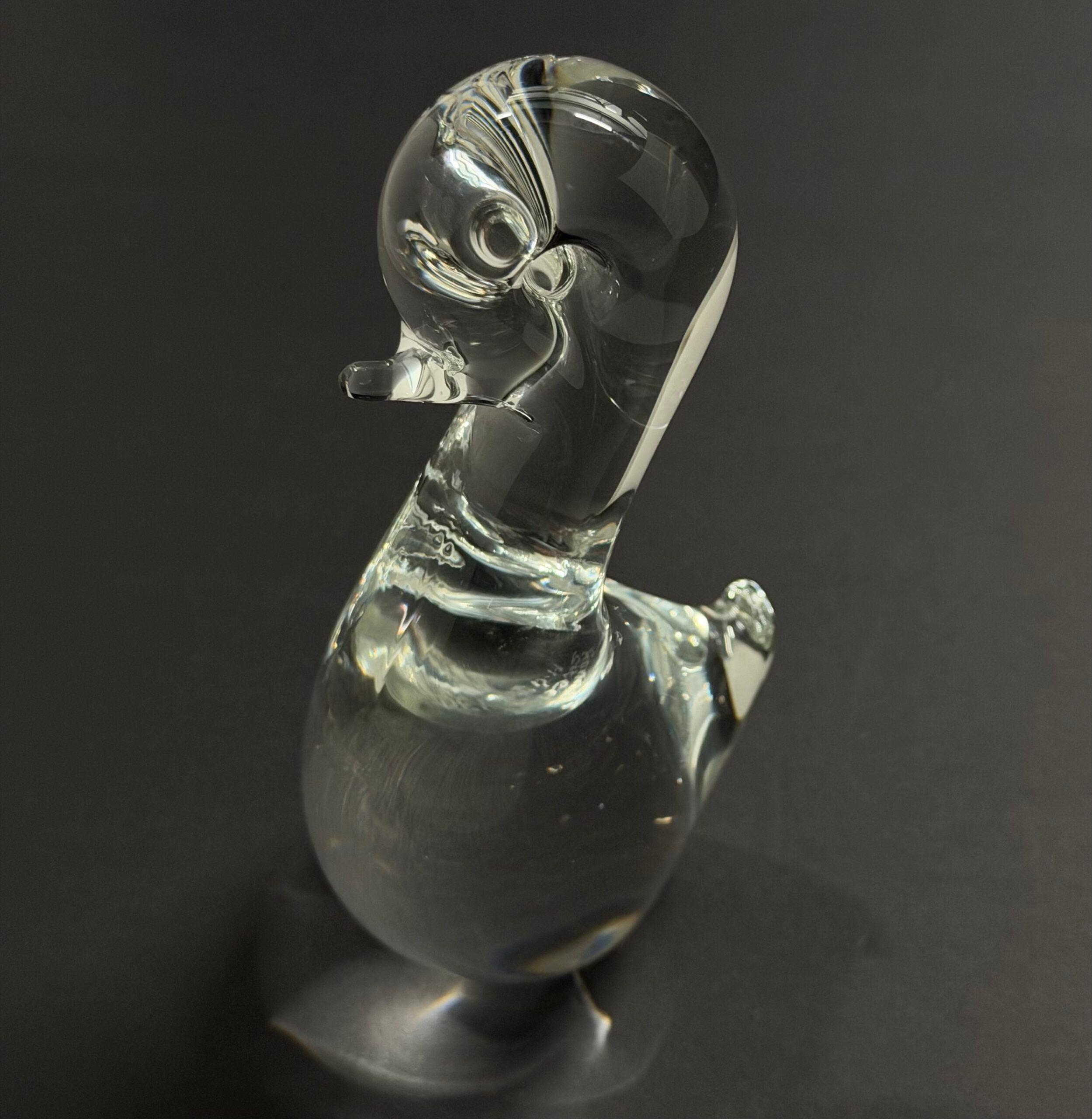 FM Ronneby Konstglas Sweden Glass Duck image 2