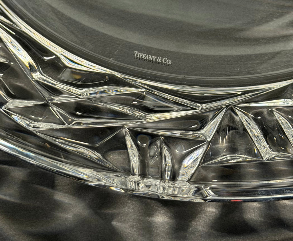 Tiffany &amp; Co. Rock Cut Crystal Serving Plate image 2